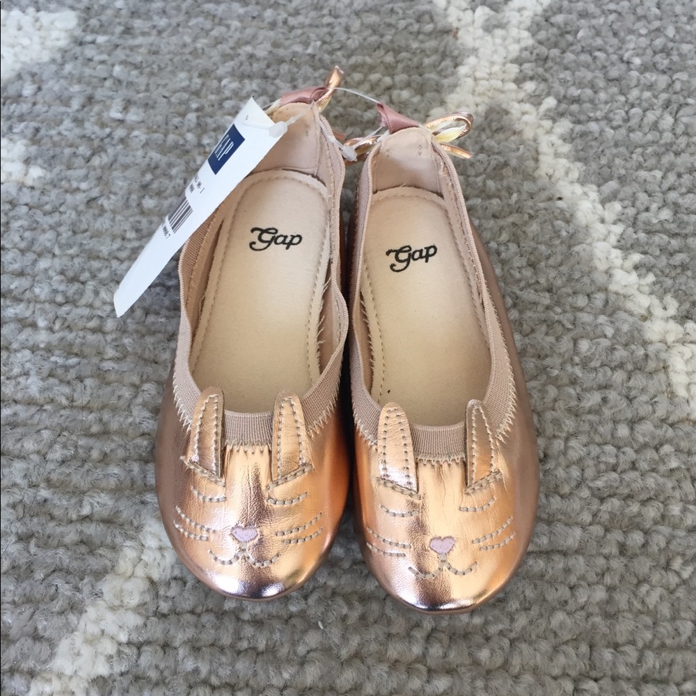 Gap Factory toddler girls shoes, rose gold, size 8